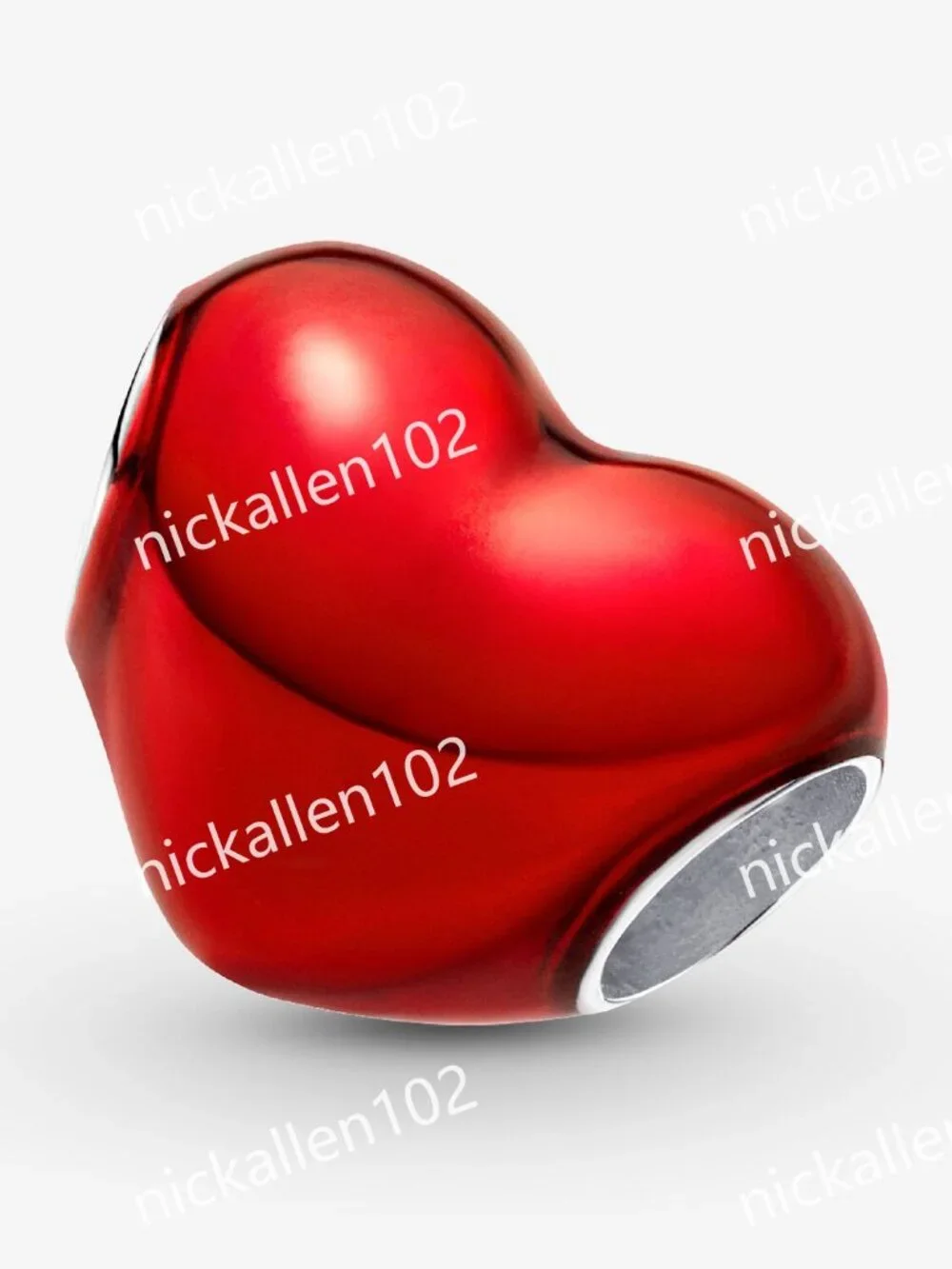 Pandora Metallic Red Heart Charm